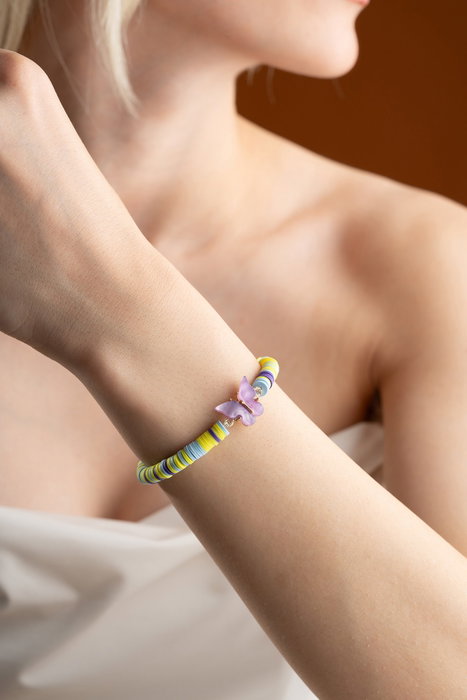 Heliophilia Silver Pulsera Multicolor con Colgante Ajustable Heliophilia Silver Pulsera Multicolor con Colgante Ajustable
